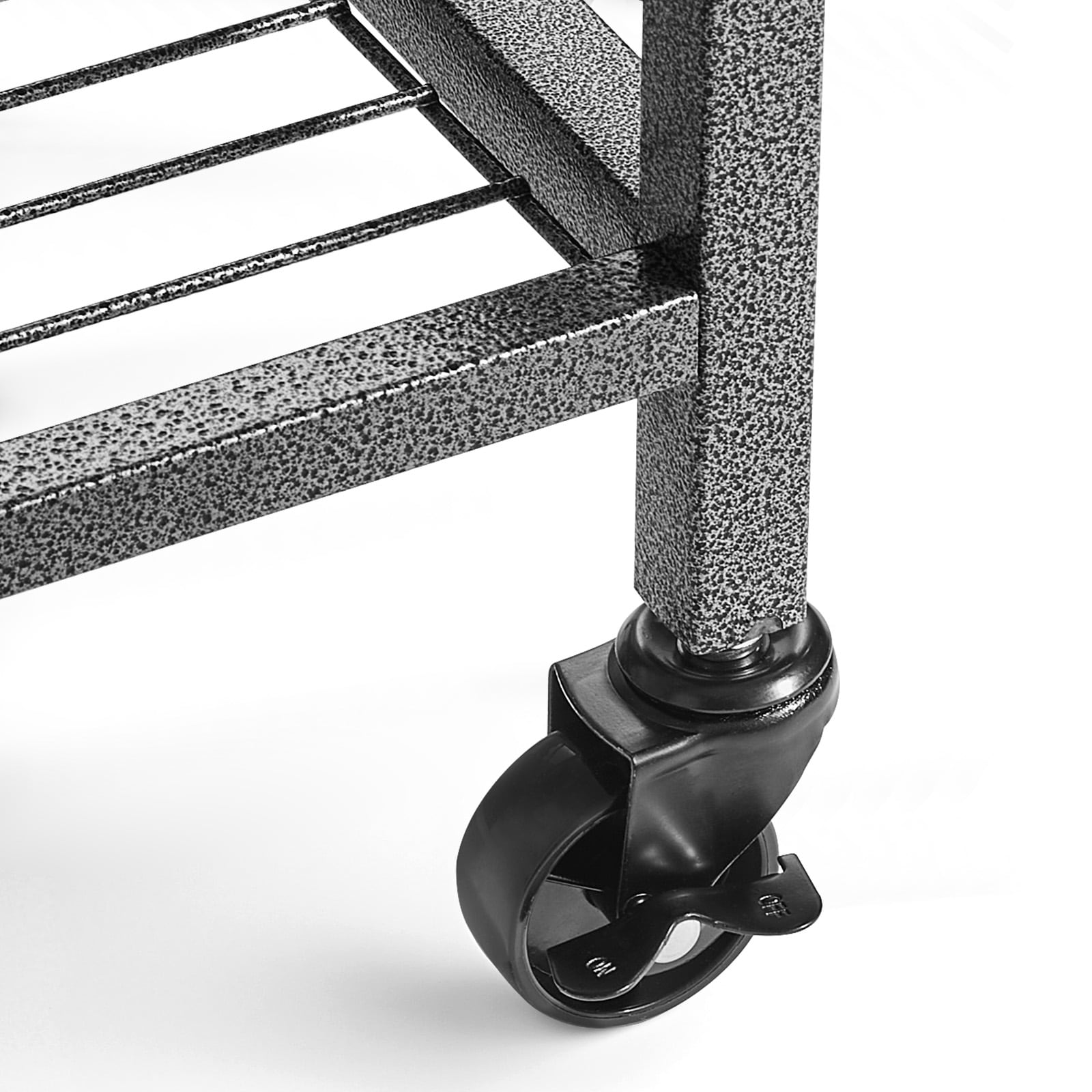 15 Pole Fishing Rod Holder Fishing Rack Cart Organizer With Wheels For Garage_maomaolike.com